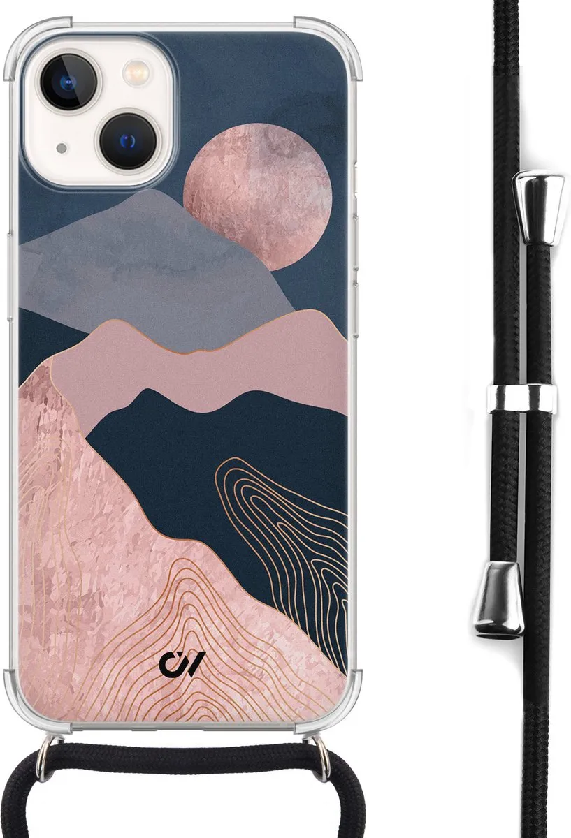 Casevibes Telefoonhoesje iPhone 13 Landscape Roze