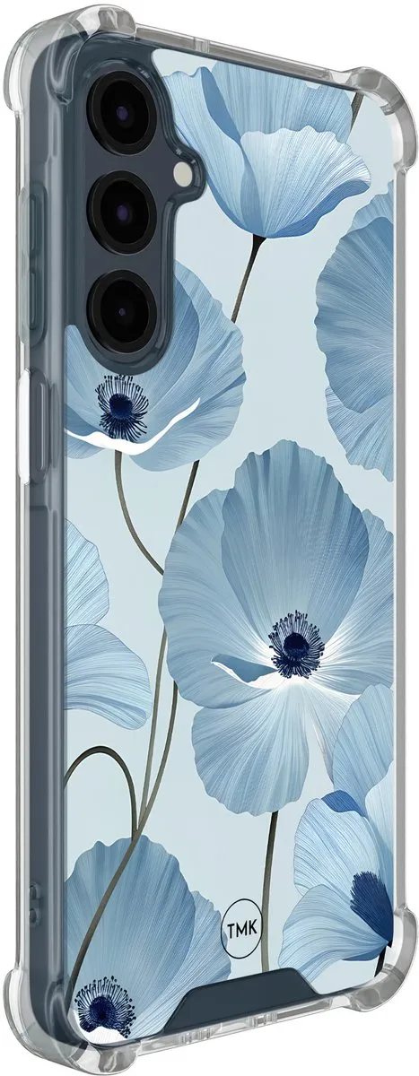 Casevibes Shockproof Hoesje Samsung Galaxy A17 S/A17/S/024 - Blauw Bloemenveld