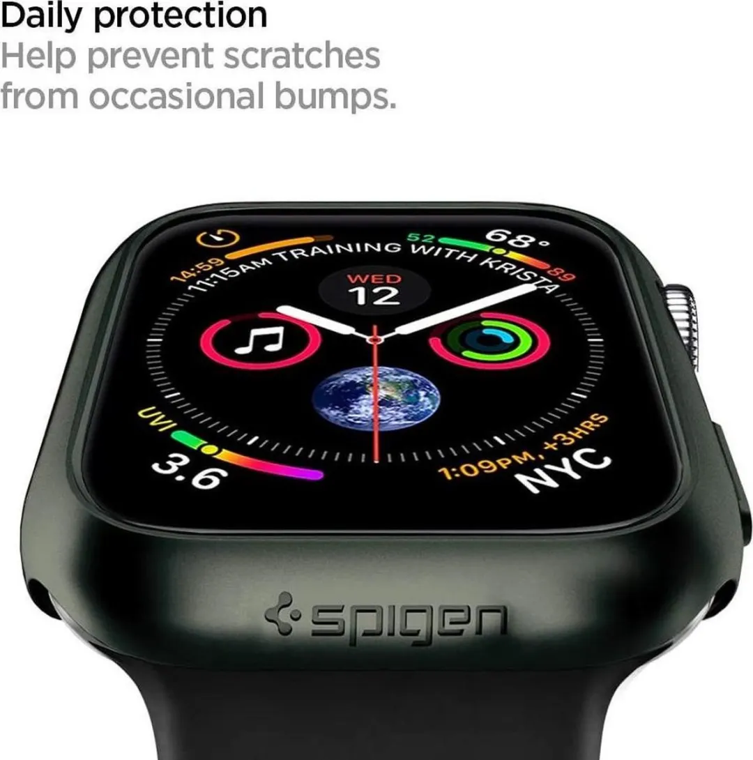 Spigen Apple Watch Thin Fit Hoesje 44mm - Groen