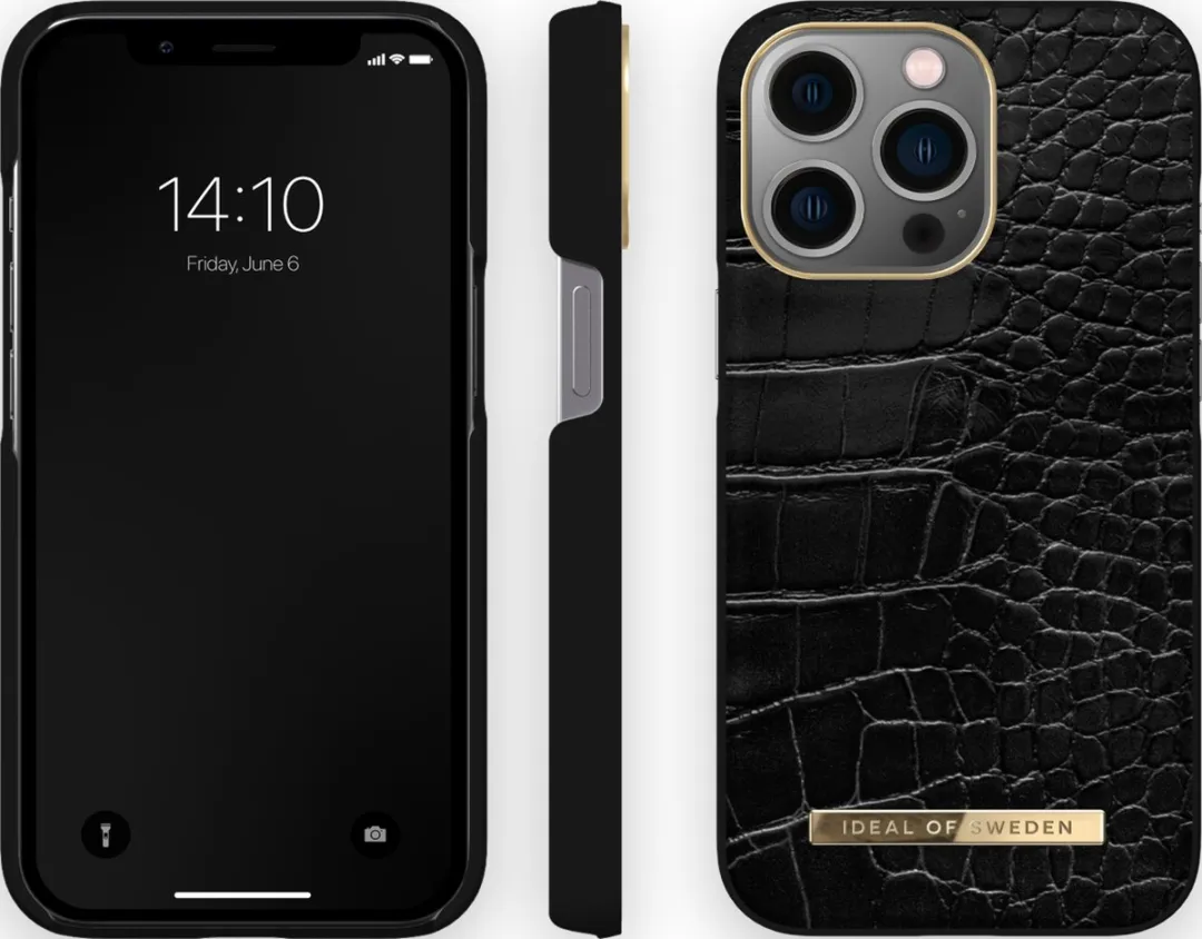 iDeal of Sweden Atelier Case iPhone 13 Pro Neo Noir Croco