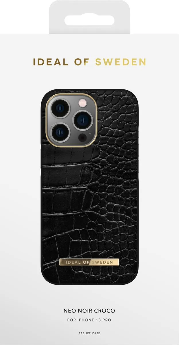iDeal of Sweden Atelier Case iPhone 13 Pro Neo Noir Croco - IDACSS22-I2161P-236