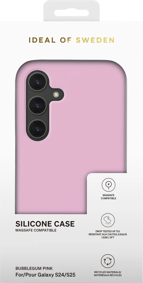 iDeal of Sweden Silicone Case MagSafe Galaxy S24 Bubblegum Pink - IDSICMS-I2361-83 - afbeelding 3 van 6