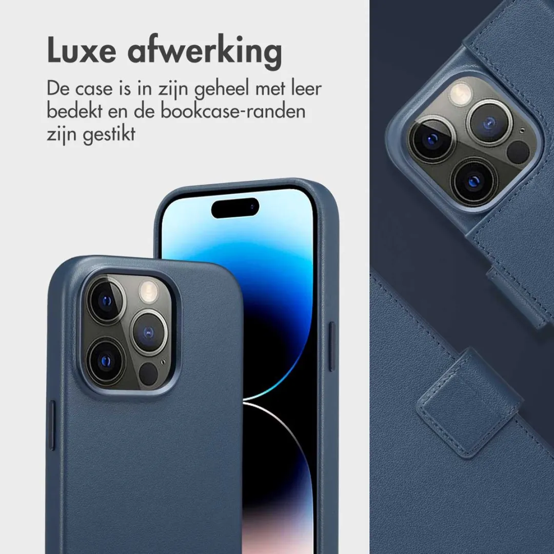 Accezz Hoesje iPhone 14 Pro Nightfall Blue - 3 Pasjes MagSafe