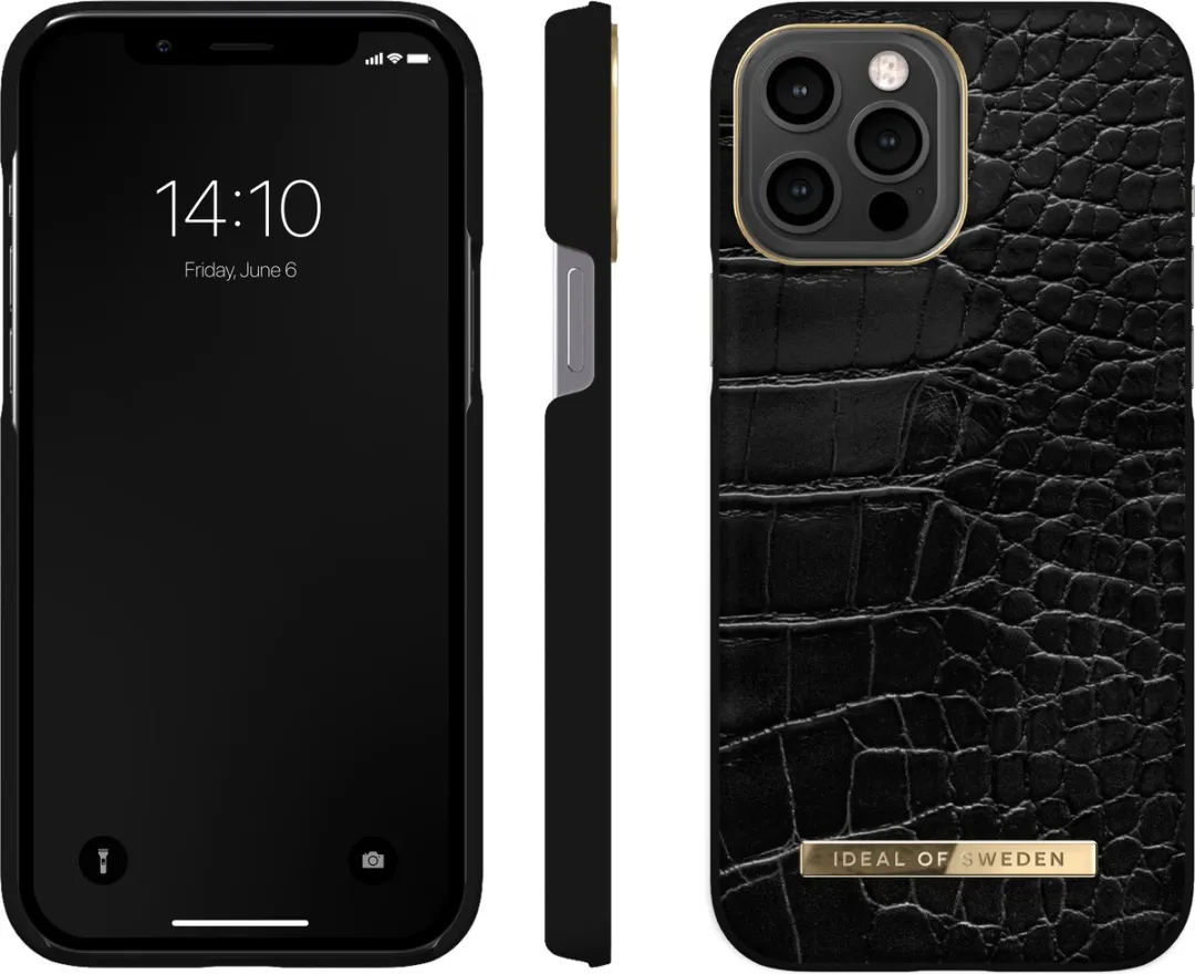 iDeal of Sweden Atelier Case iPhone 13 Pro Max Neo Noir Croco - IDACSS22-I2167-236