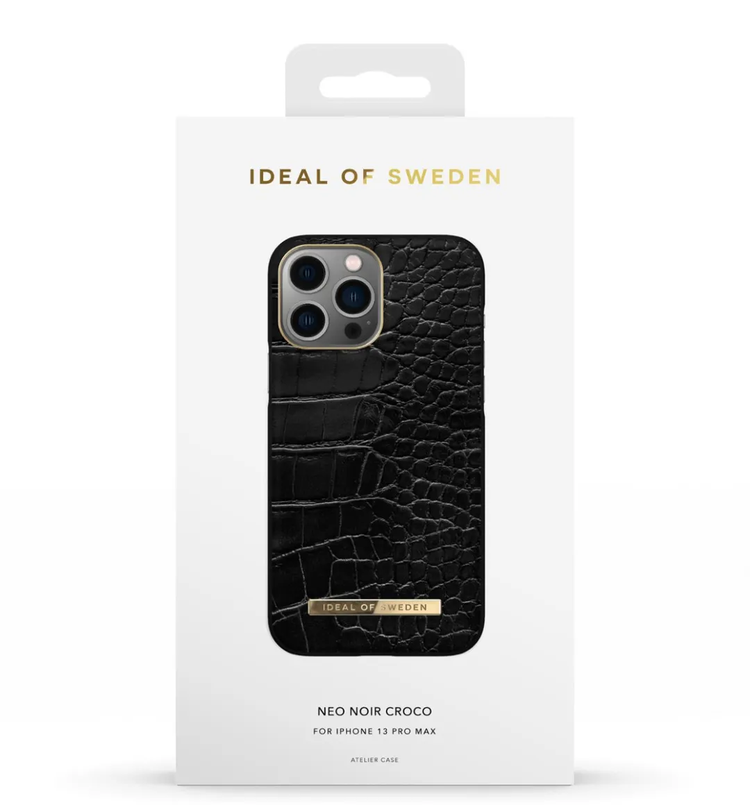 iDeal of Sweden Atelier Case iPhone 13 Pro Max Neo Noir Croco - IDACSS22-I2167-236