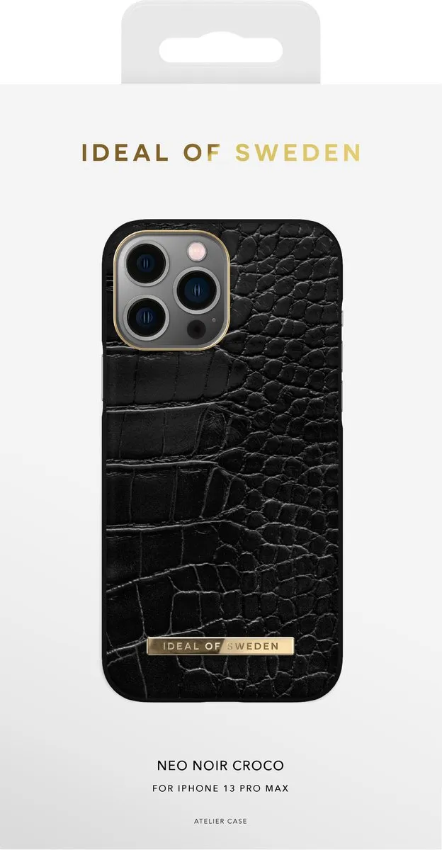iDeal of Sweden Atelier Case iPhone 13 Pro Max Neo Noir Croco - IDACSS22-I2167-236