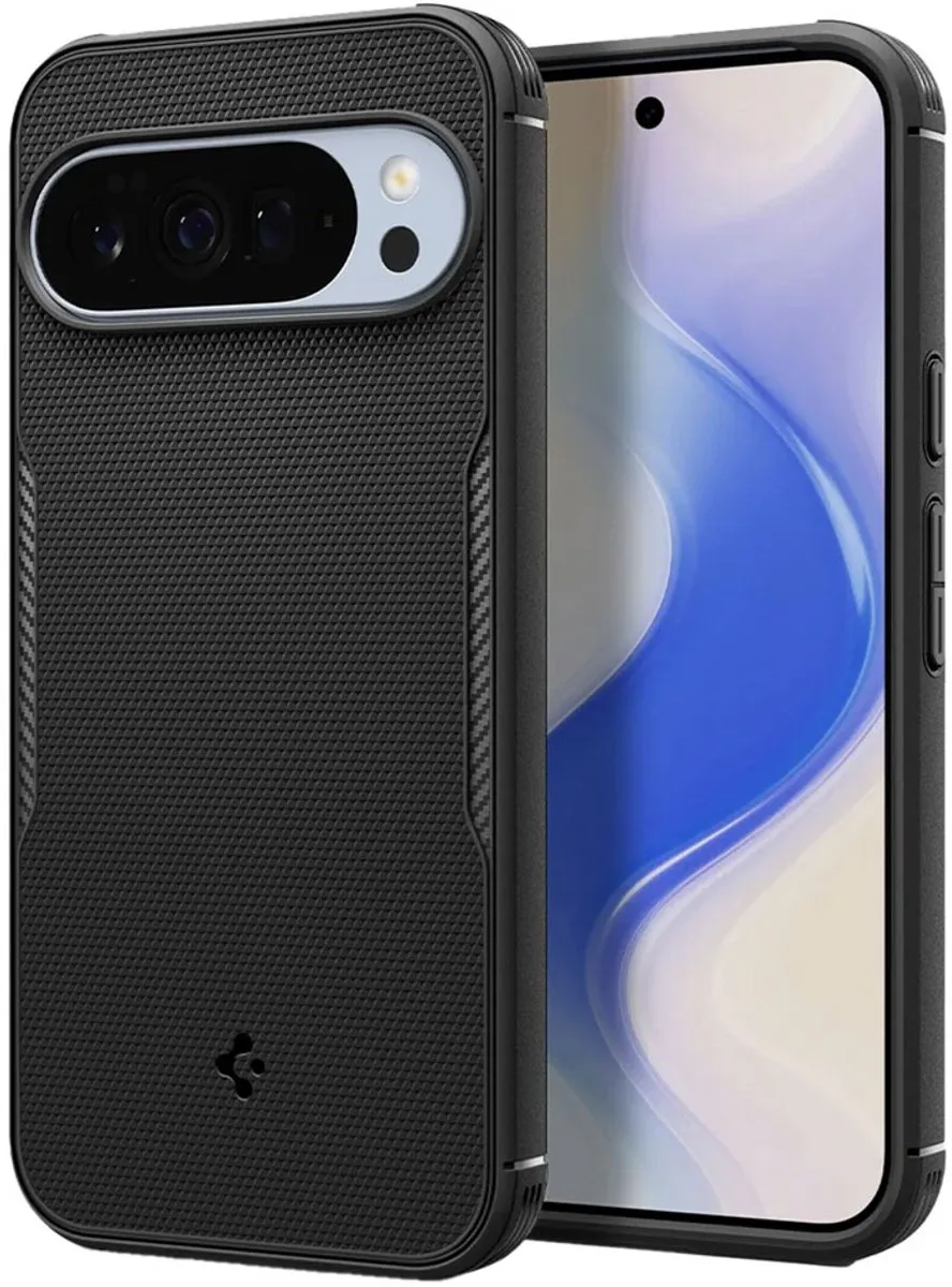 Spigen Rugged Armor MagFit ACS09721 Hoesje - Google Pixel 10 Pro XL - Zwart