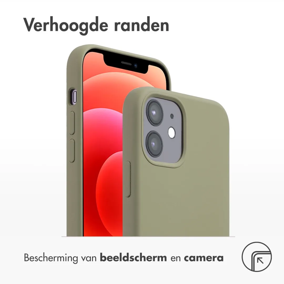 Accezz iPhone 12 Pro MagSafe Hoesje - Olijfgroen - afbeelding 6 van 6