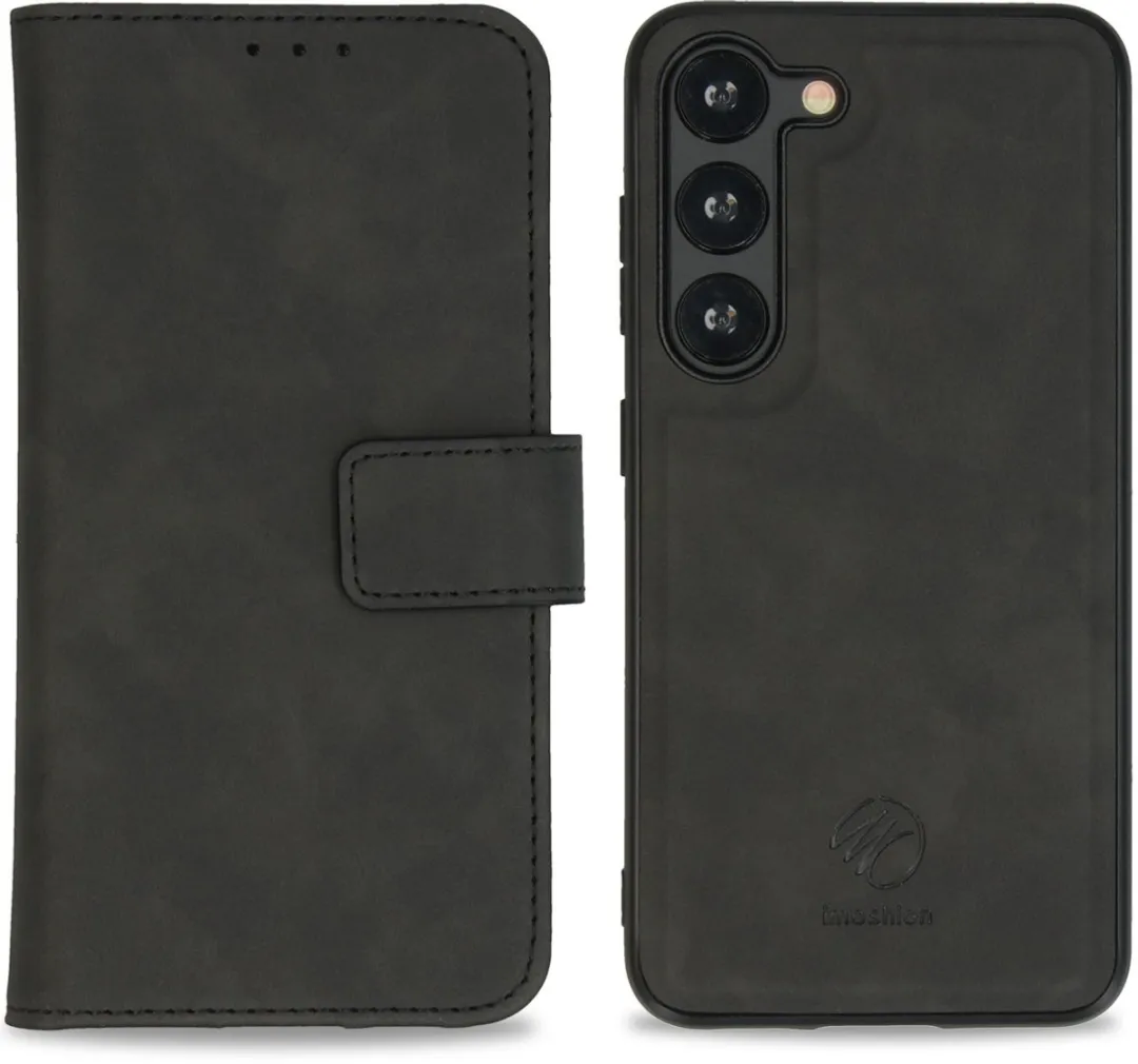 Imoshion Hoesje Samsung Galaxy S23 2-in-1 Bookcase - 3 Pasjes - Zwart