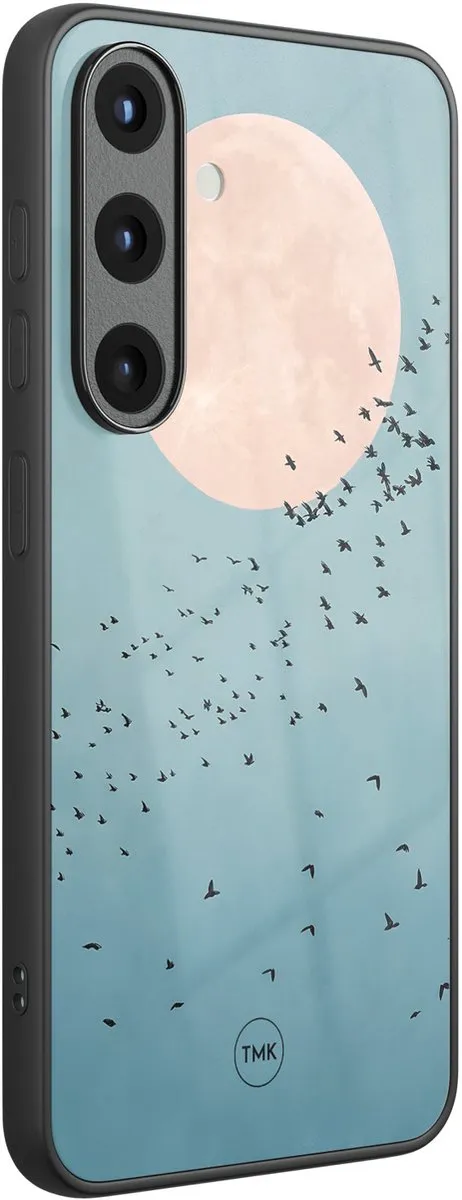 Casevibes Galaxy S25 Moon Birds Hoesje - Blauw