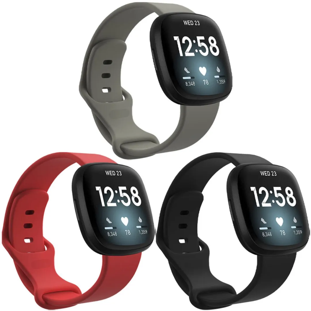 Imoshion Siliconen Bandje Fitbit Sense/Versa - Zwart