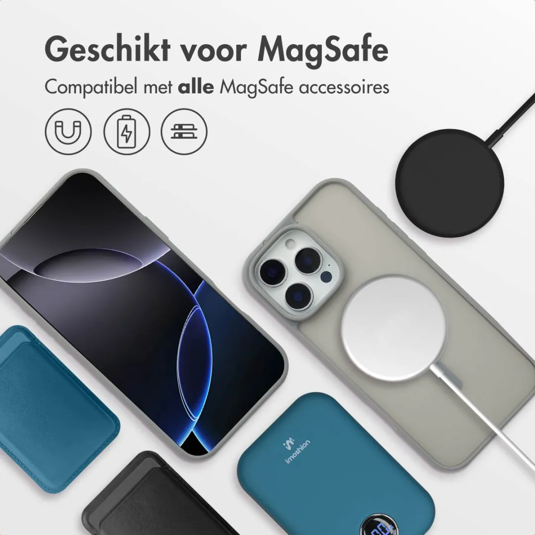 Imoshion Hoesje iPhone 16 Pro Max - Grijs MagSafe
