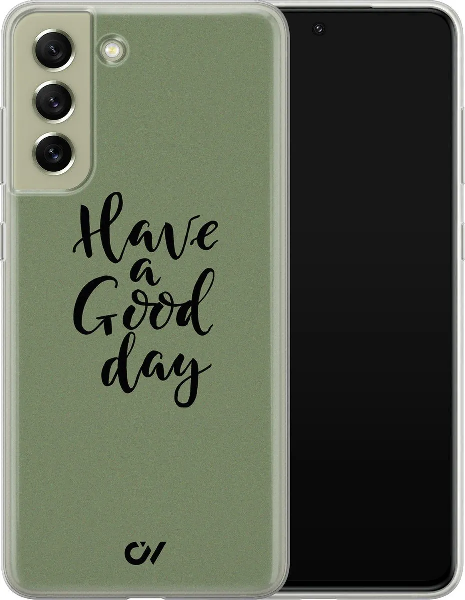 Casevibes S/S21FE/UV/042 Hoesje Samsung Galaxy S21 FE - Groen
