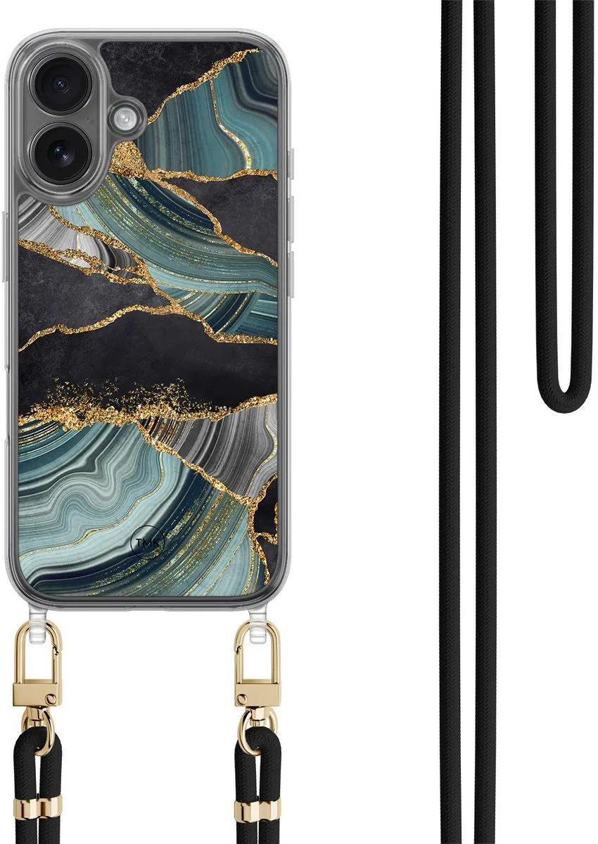 Casevibes iPhone 16 Telefoonhoesje Marble Jade Stone