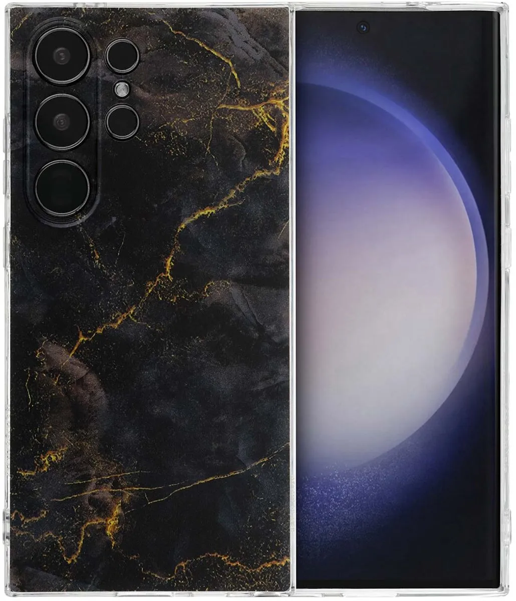Imoshion Hoesje Samsung Galaxy S24 Ultra Black Marble