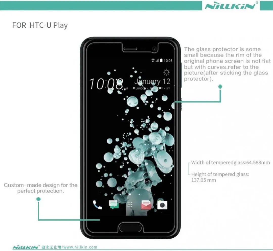 Nillkin Amazing H+ PRO Tempered Glass HTC U Play - 9H - afbeelding 5 van 6