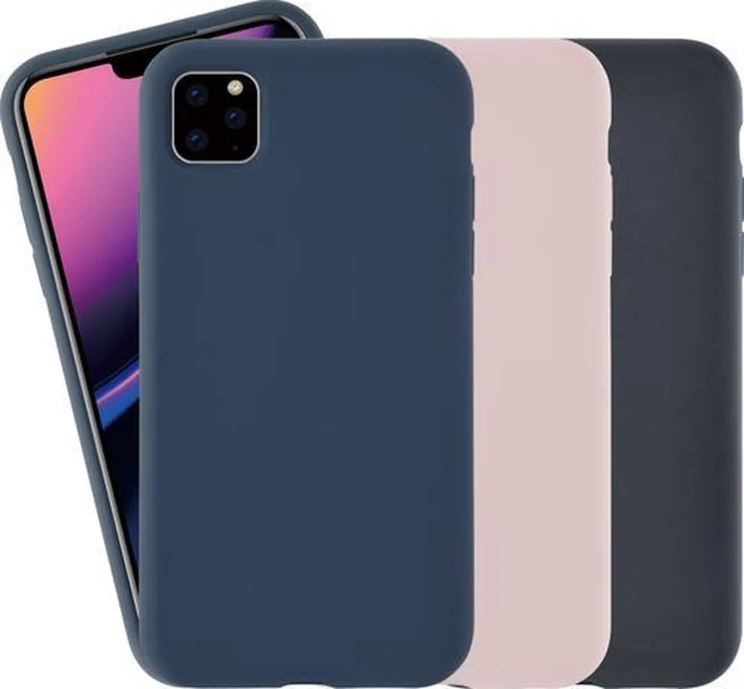 Azuri Liquid Silicon Cover iPhone 11 Pro Max - Blauw