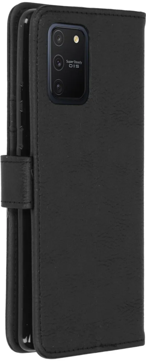 imoshiion Hoesje Samsung Galaxy S10 Lite - 3 Pasjes - Zwart