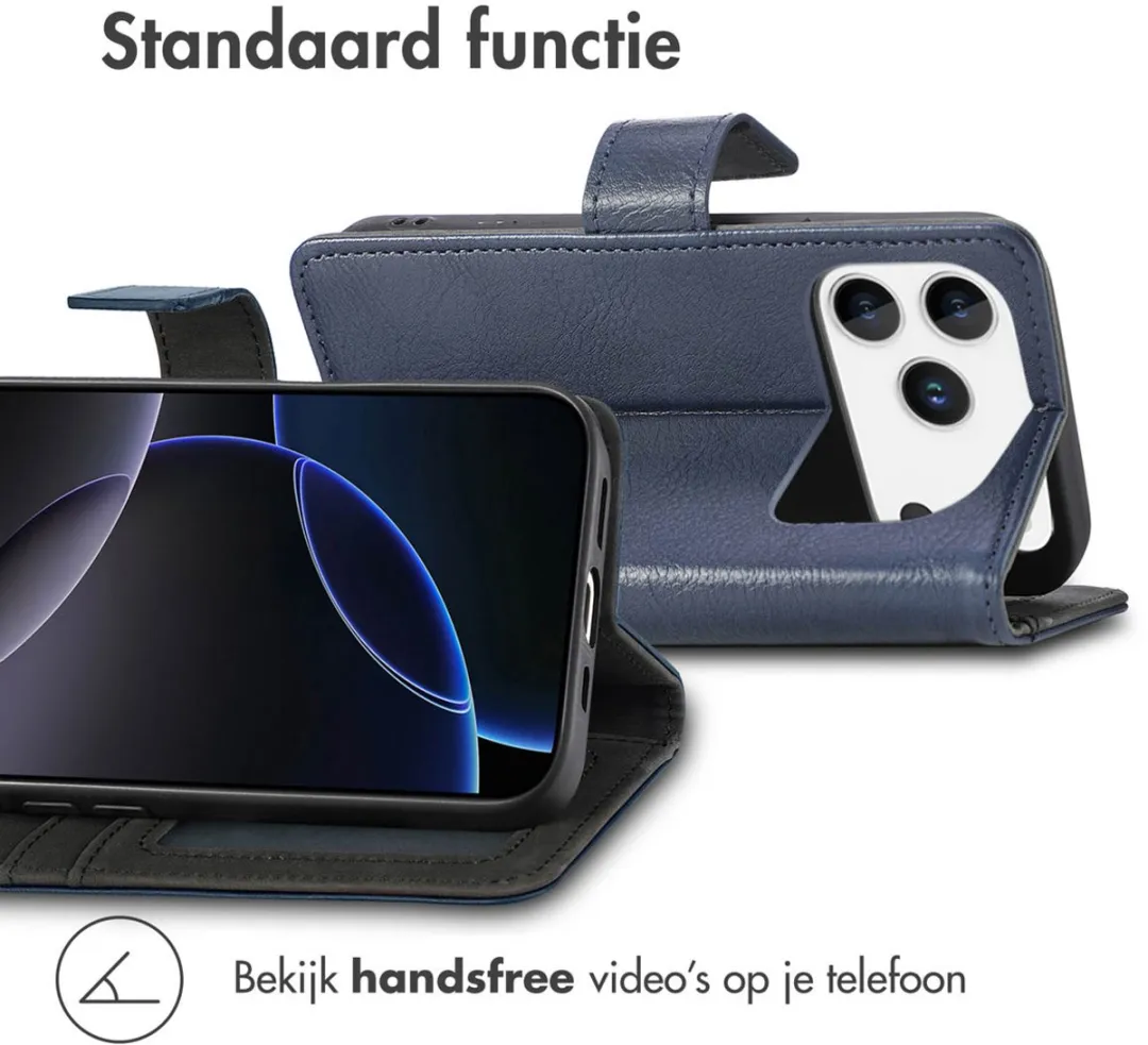 Imoshion Hoesje iPhone 17 Pro Max 3 Pasjes - Donkerblauw