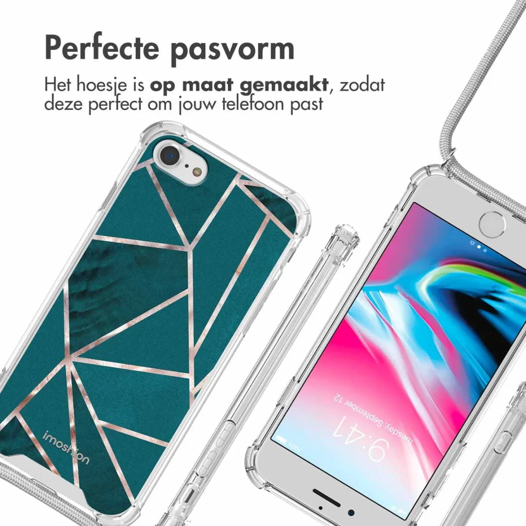 Imoshion Hoesje iPhone SE/8/7 - Petrol Green Graphic