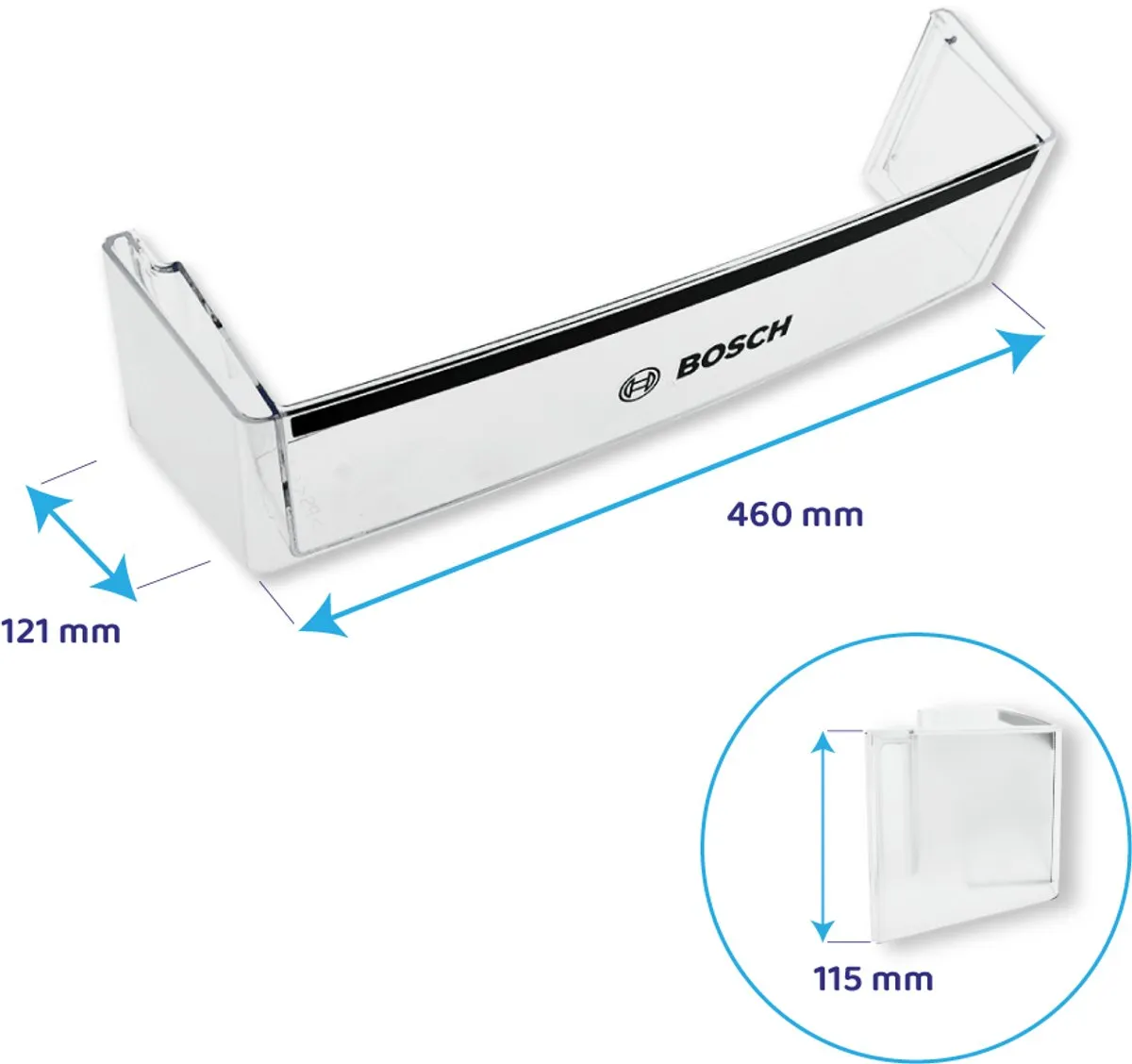 Bosch Deurrek 11025160 - Flessenhouder - Transparant