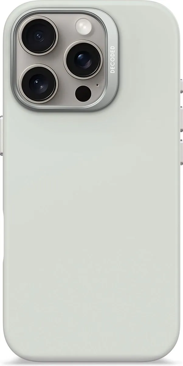 Decoded Siliconen Hoesje iPhone 16 Pro - Stone Grijs