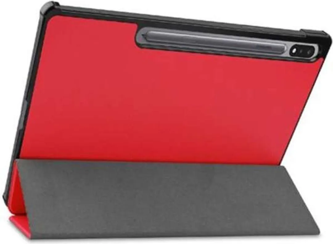 Just in Case Cazy Tablethoes Samsung Galaxy Tab S8+ TriFold Bookcase - Rood