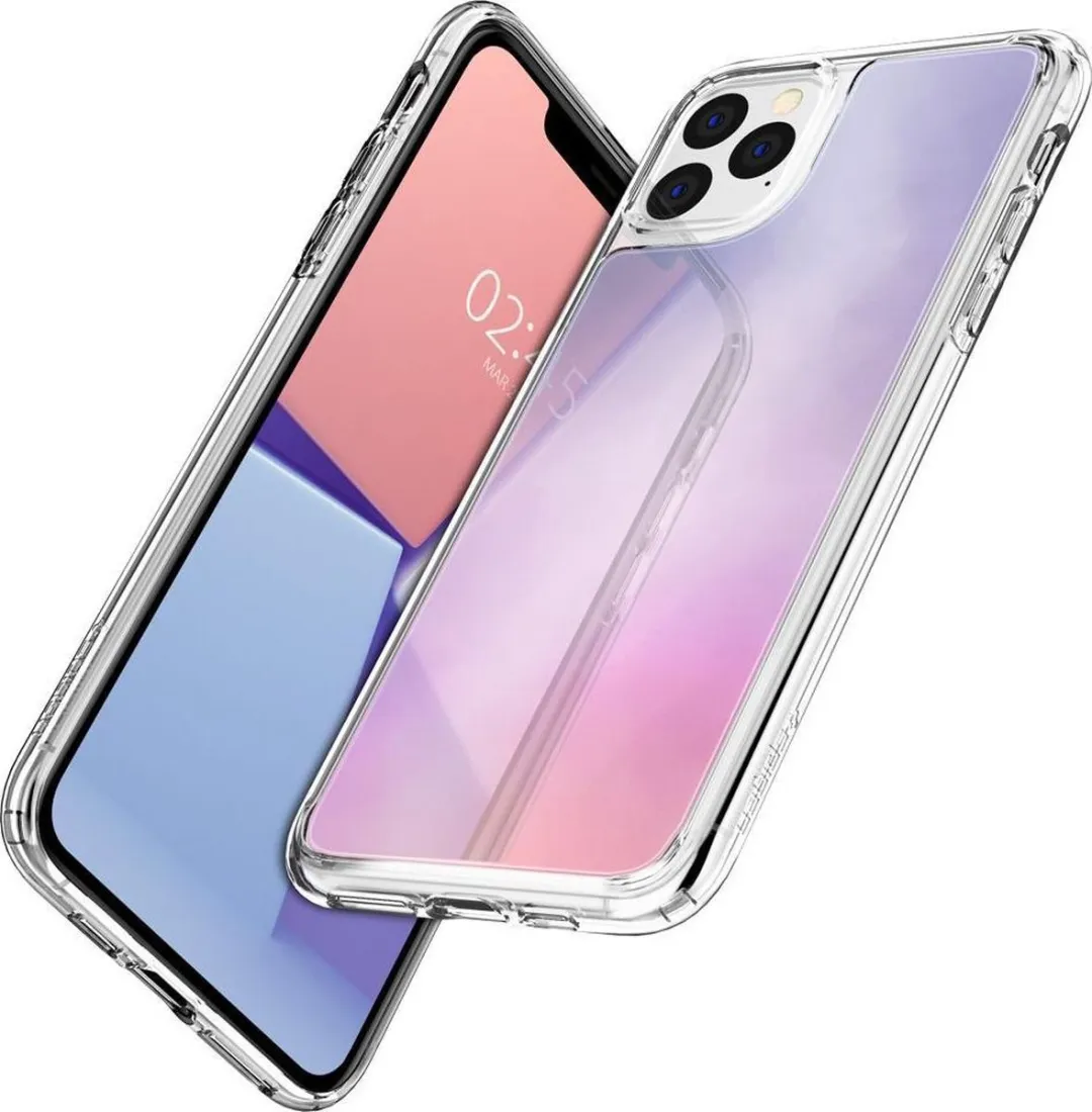 Spigen Hybrid Quartz TPU Hoesje iPhone 11 Pro Max - Transparant Roze