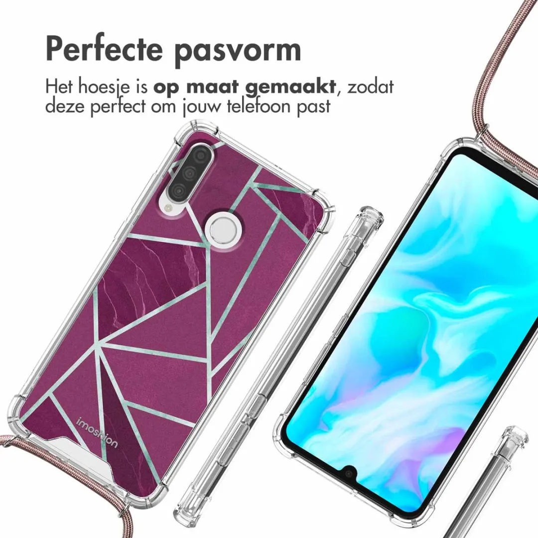Imoshion Hoesje Huawei P30 Lite - Bordeaux Graphic