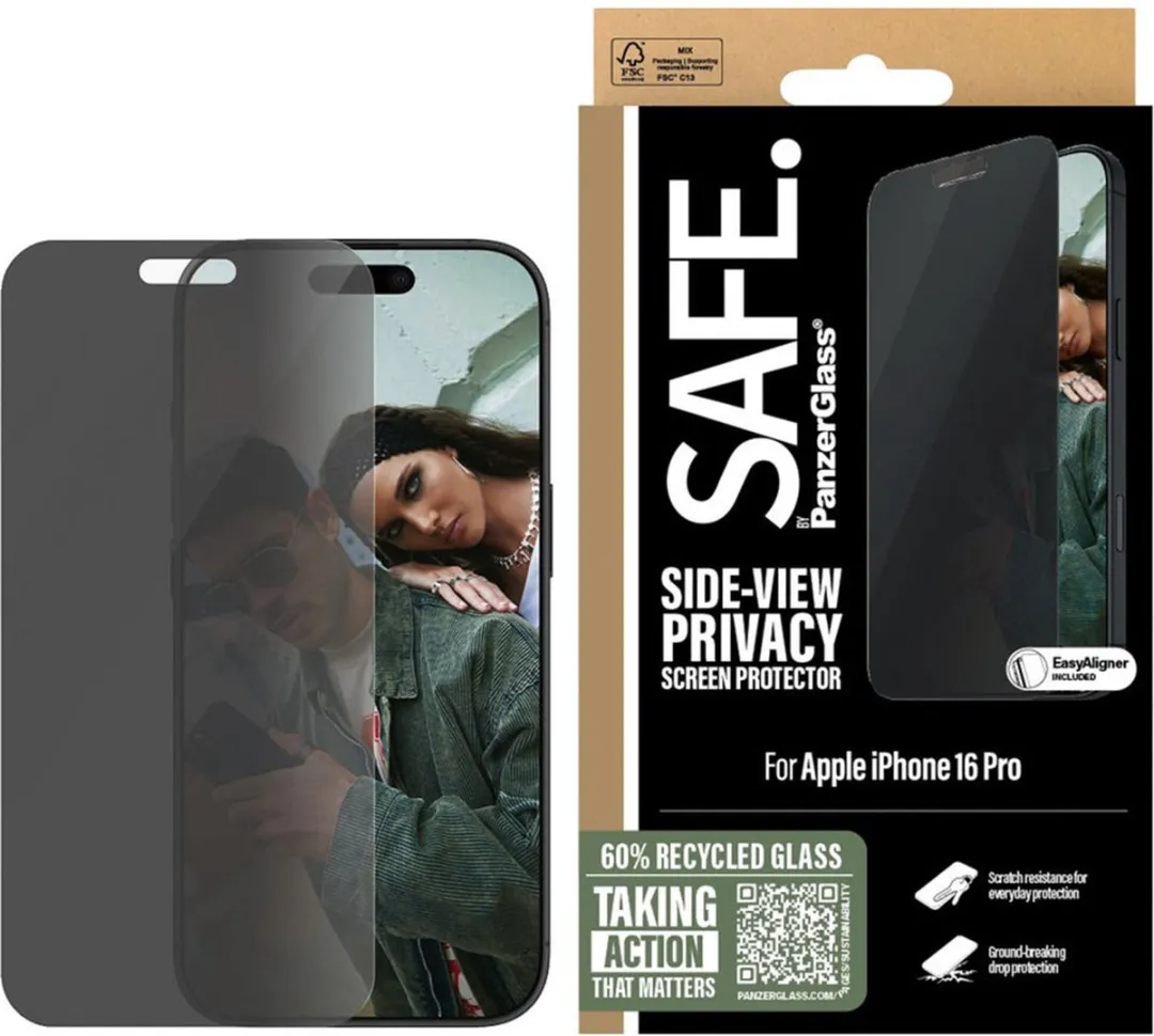 PanzerGlass SAFE Privacy Screenprotector iPhone 16 Pro - 6257994