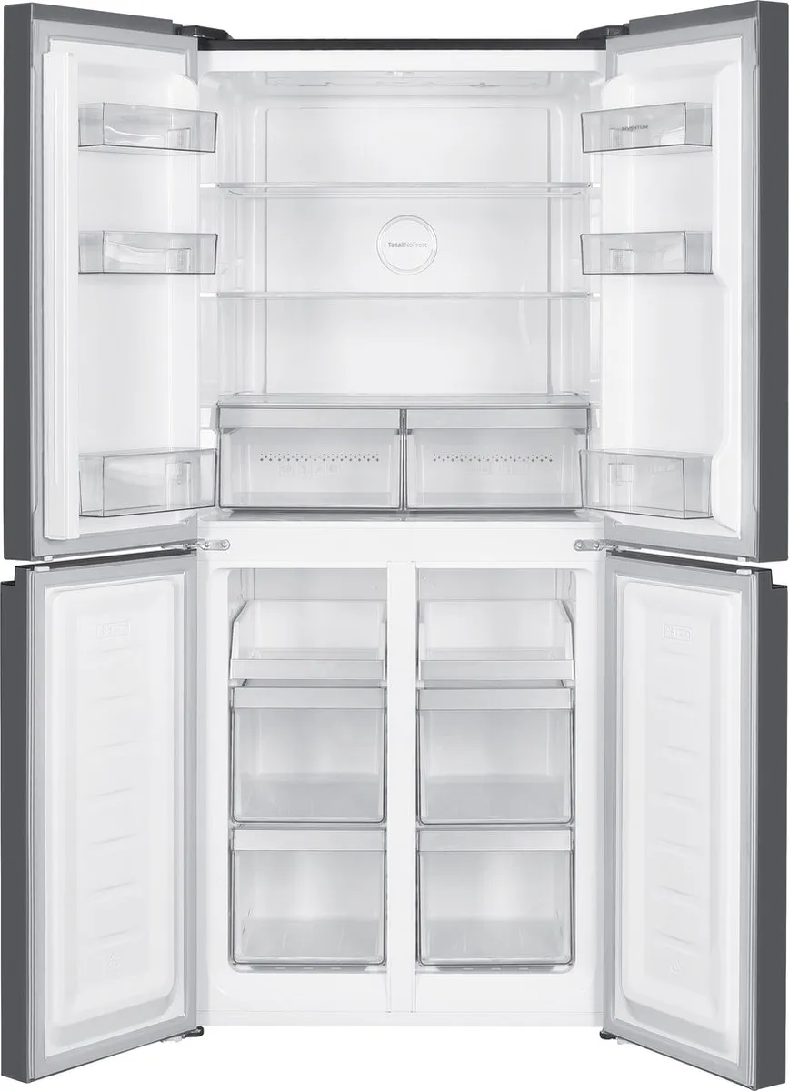Inventum SKV4180B Amerikaanse Koelkast 466L - 6 Vriesvakken - Zwart