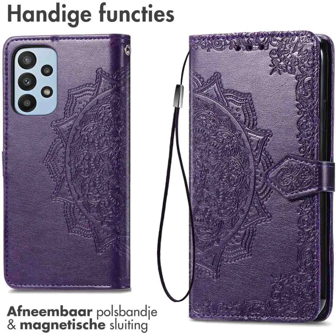 Imoshion Hoesje Samsung Galaxy A23 - 3 Pasjes - Paars