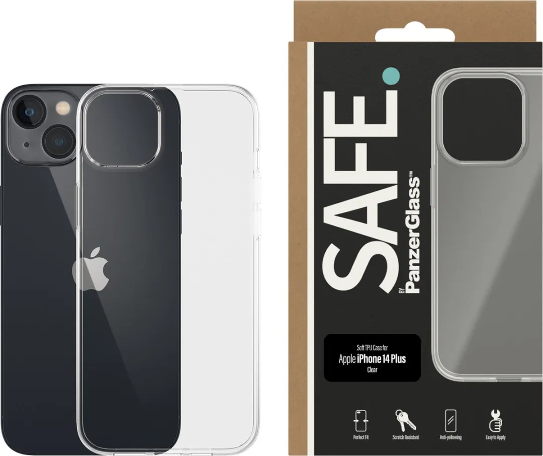 PanzerGlass SAFE. TPU Hoes iPhone 14 Plus - Transparant - afbeelding 3 van 3