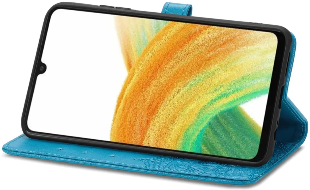 Imoshion Hoesje Samsung Galaxy A13 4G - Mandala Bookcase Turquoise
