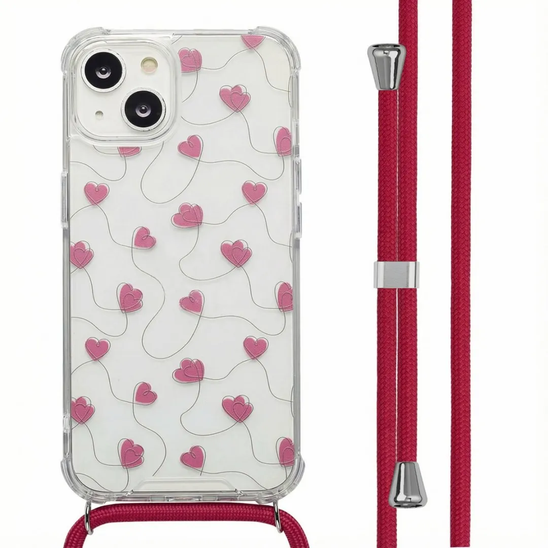 Imoshion Hoesje iPhone 14 Dusty Rose Connected Hearts