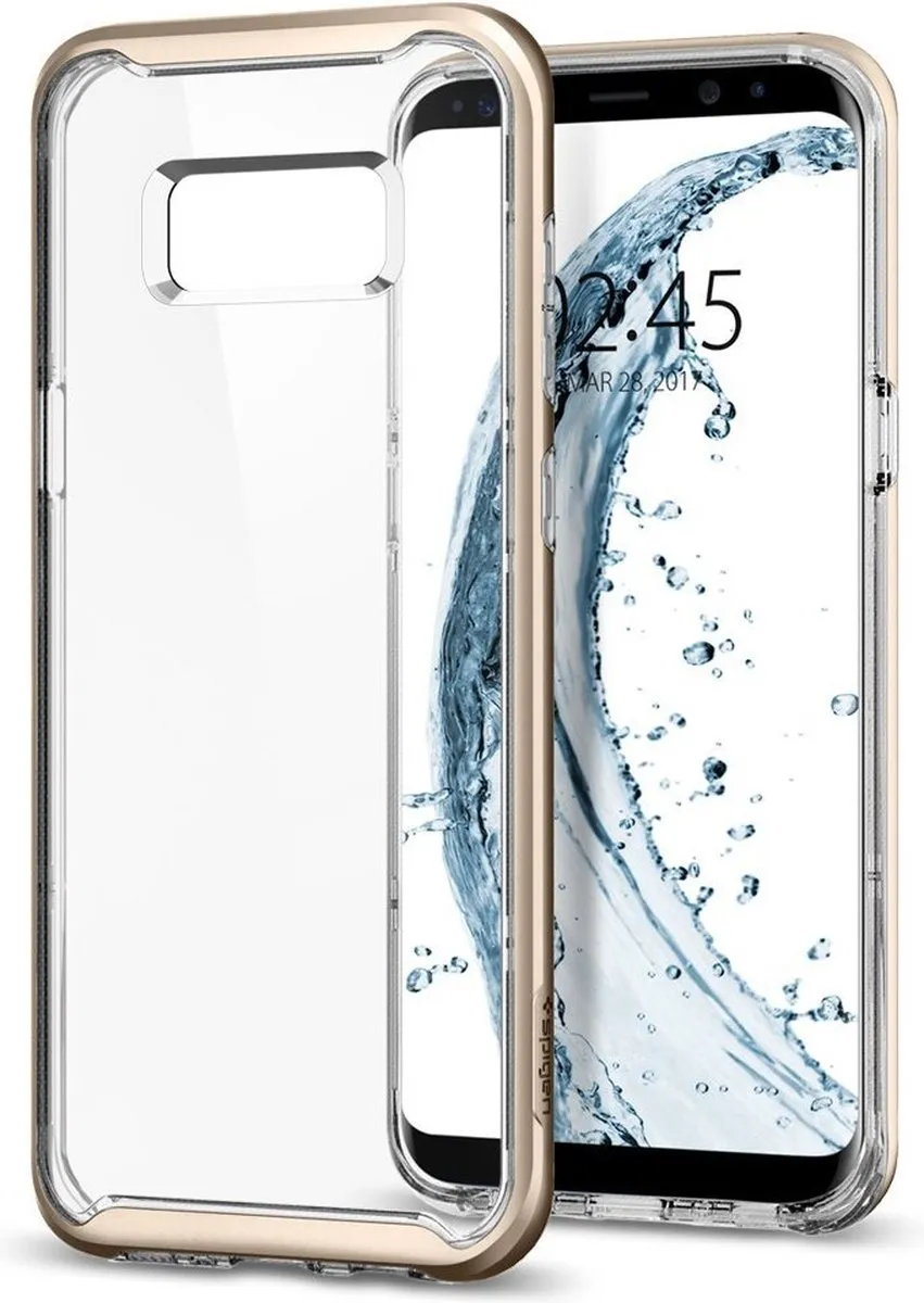 Spigen Neo Hybrid Crystal Case Samsung Galaxy S8+ - Roze Transparant
