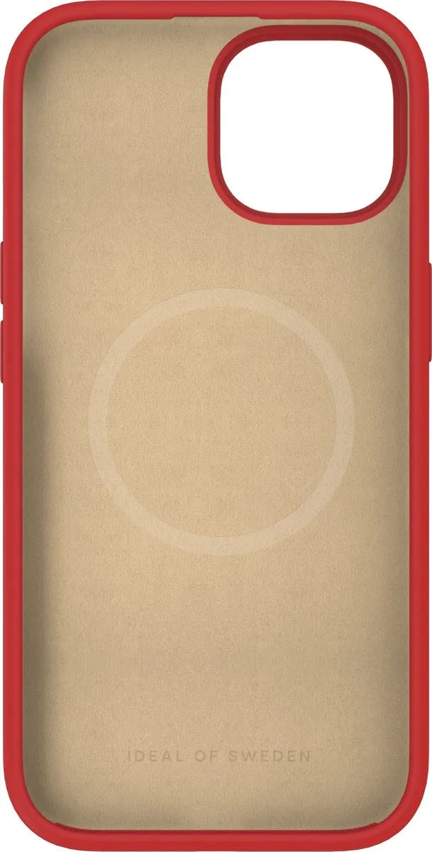 iDeal of Sweden iPhone 15 Silicone Case MagSafe - Rood - afbeelding 2 van 5