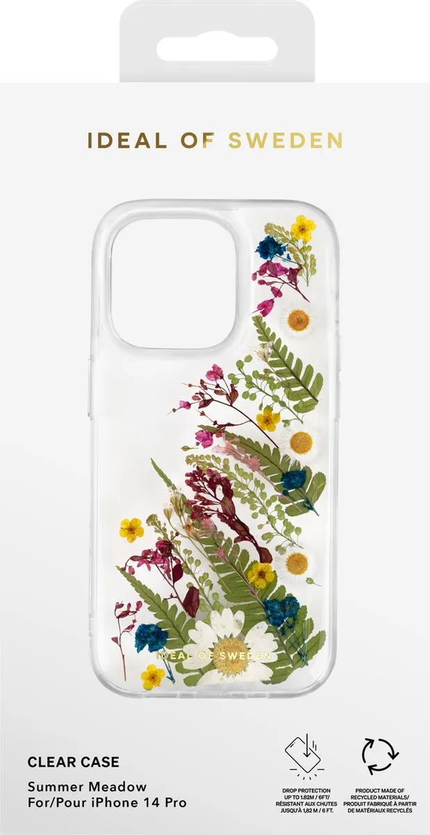 iDeal of Sweden Clear Case iPhone 14 Pro Summer Meadow - IDCLCSU23-I2261P-473