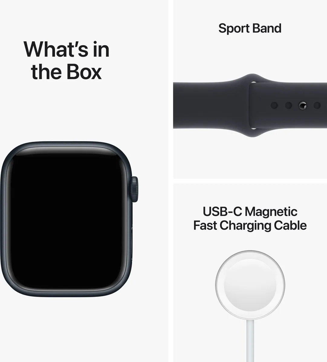 Apple Watch Series 8 45mm - Zwart - afbeelding 6 van 6