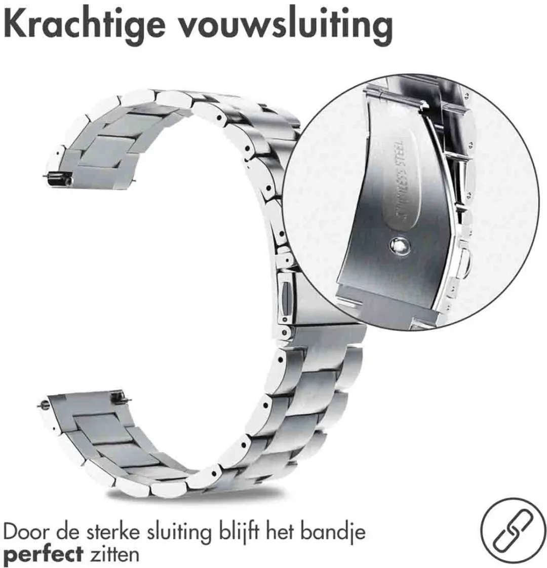Imoshion Stalen Bandje 20mm - Smartwatch - Zilver