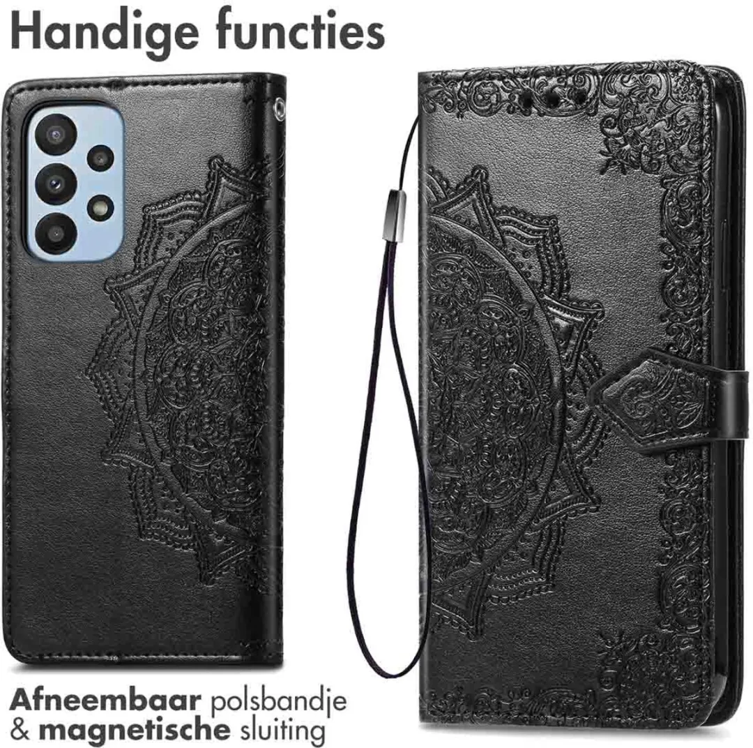 Imoshion Hoesje Samsung Galaxy A23 - 3 Pasjes - Zwart