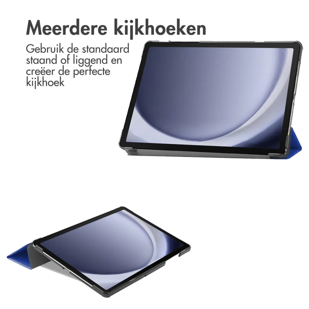 imoshiion Tablethoes Samsung Galaxy Tab A9 Plus - Trifold Bookcase SH00072032 - Blauw