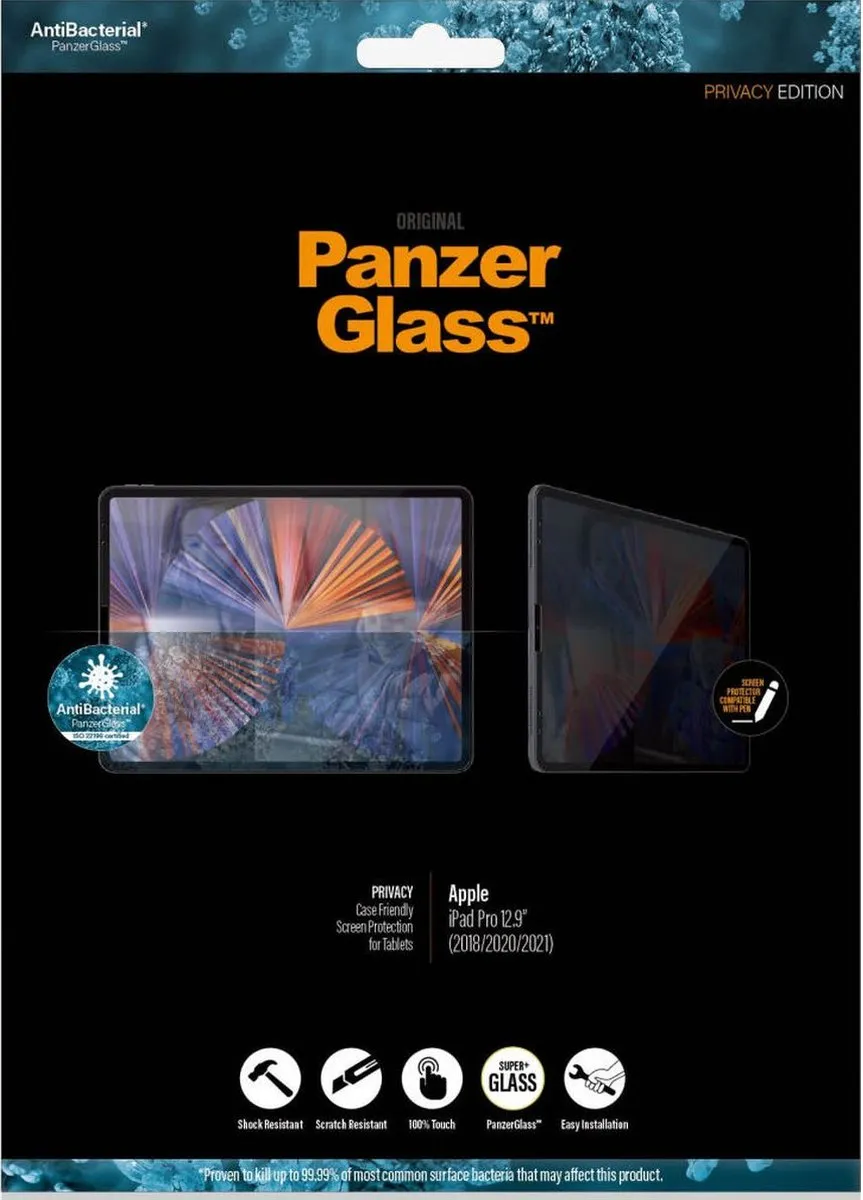 PanzerGlass P2695 Screenprotector iPad Pro 12.9 2018 - Transparant - afbeelding 6 van 6