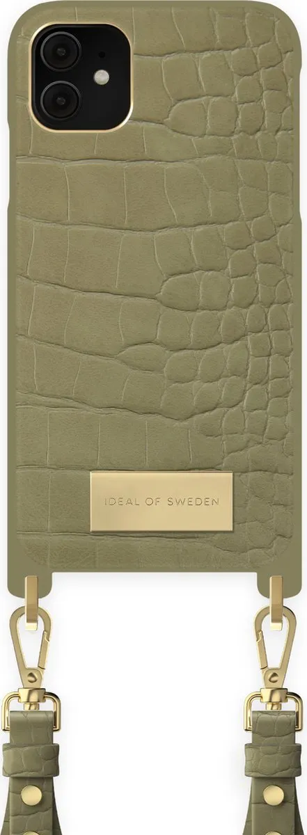 iDeal of Sweden iPhone Necklace Case SS22 Sage Croco