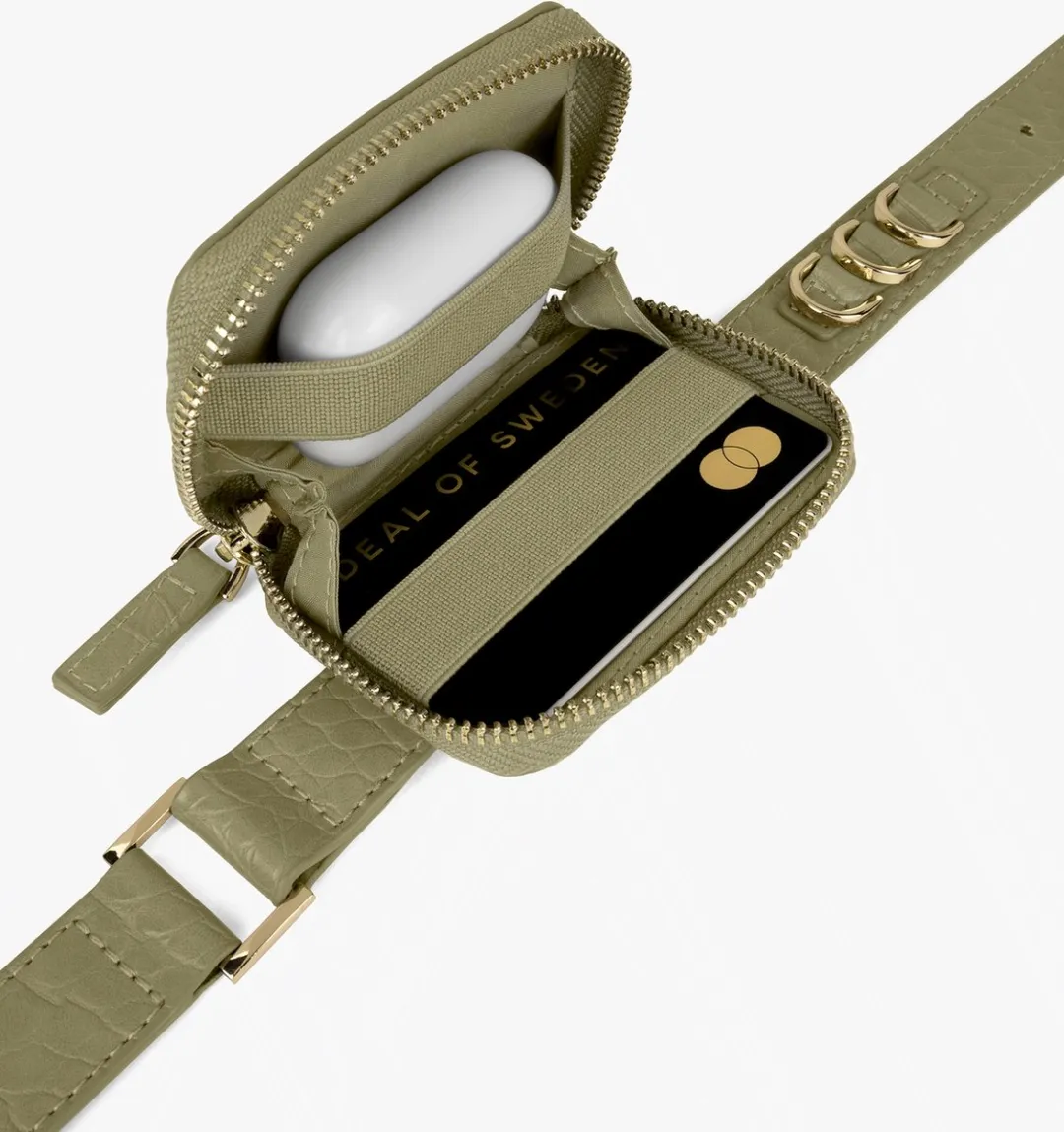 iDeal of Sweden iPhone Necklace Case SS22 Sage Croco - IDNCSS22-I1961-210