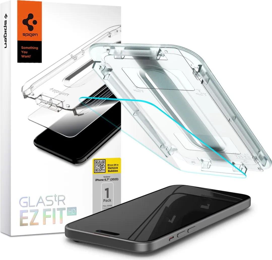 Spigen Glas.tR EZ Fit HD AGL06887 iPhone 15 Plus Screenprotector
