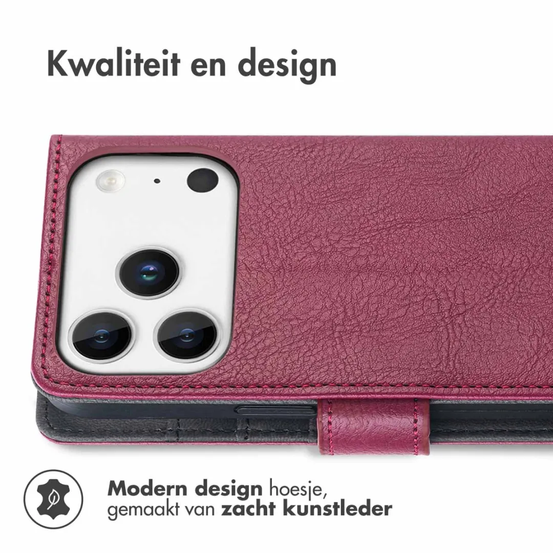 Imoshion Hoesje iPhone 17 Pro Max - 3 Pasjes - Bordeaux