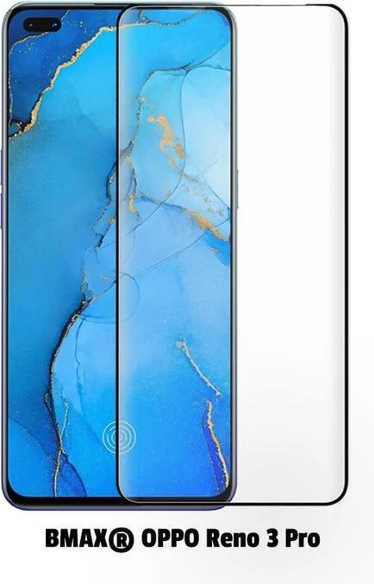BMAX Geschikt voor OPPO Reno 3 Pro Screenprotector - 2 Stuks - Zwart