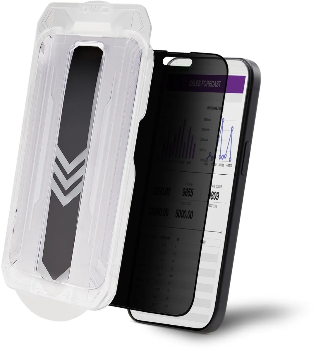 Startech I15T1-PRIVACY-SCREEN Privacyfilter iPhone 15 Plus - 4-Weg - Zwart