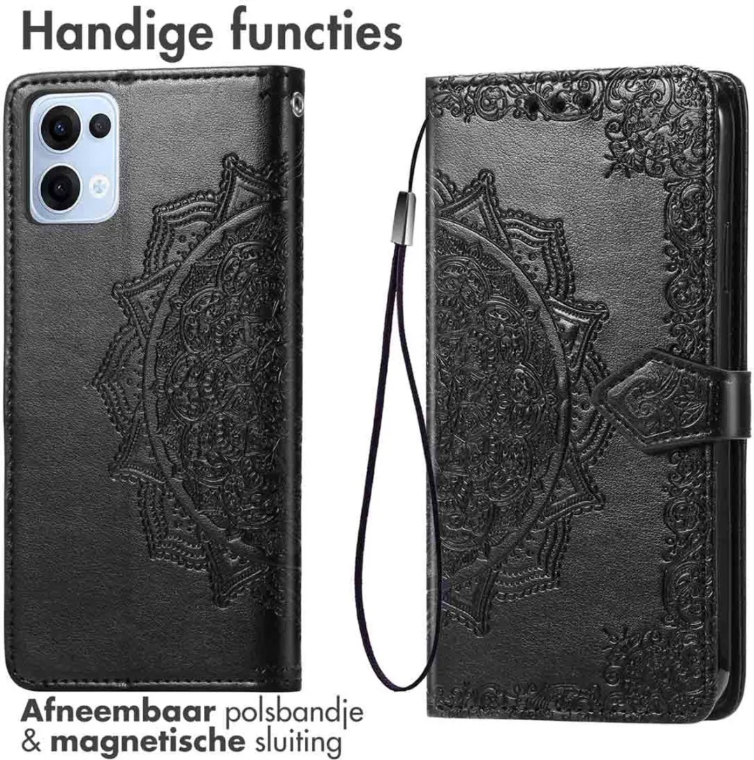 Imoshion Hoesje Oppo Reno 13 - Mandala Bookcase - Zwart